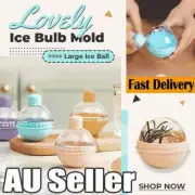 Light Bulbs Ice Mold, Ice Ball Maker, Whiskey Ice Mold Silicone Ice Cube Tray AU