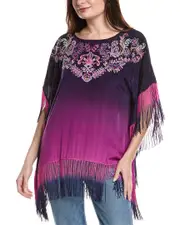Johnny Was Alani Silk Poncho