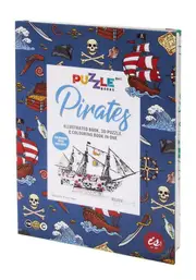 IS GIFT Illustrated 3D Puzzle Colouring Book - Pirates Kids Craft Activity