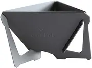 Tetra Portable Coffee Drip Stores Flat Plastic 1.5 Cups Grey by Munieq