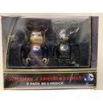 BE@RBRICK SUPERMAN & ARMORED BATMAN  100%