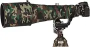CHASING BIRDS Camouflage Waterproof Lens Coat for Nikon AF-S 600mm F4 E FL ED VR Rainproof Lens Protective Cover (Military Green Camouflage, with 1.7X TC (TC-17E II))