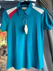 woman's greg norman playdry golf polo. size small. NWT