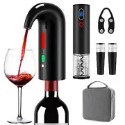 Wine Opener Day Gift Set with Electric Wine Bottle Opener, Wine Decanter&Wine...