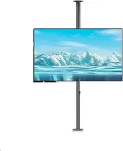 TV Ceiling Mount Bracket - Adjustable 360 Degree Rotating Frame, Partition Wall Rotating Rack Rotating TV Cabinet Rotating Base, Fits 32-75inch Screen Display, Up to 110 Lbs，110