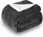 Sherpa Fleece Throw Blanket, Double-Sided Super Soft Luxurious Plush Blanket Kin