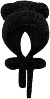 [MK MATT KEELY] Women Winter Hat Ladies Fluffy Bear Hat with Ears Warm Faux Fur Beanie Hats for Teenage Girls