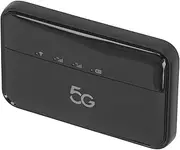 5G WiFi6 Mobile Hotspot, 2.4/5.8GHz Dual Band Travel Router, 1000mAh IP54 Waterproof Wireless Router with Nano SIM Card Slot, Up to 16 Devices