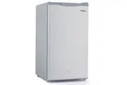 GECKO 95L Portable Upright Fridge and Freezer, 12V/24V for Camping, Caravans, Silver