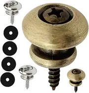 JOINPAYA 4pcs Guitar Strap Lock Buttons Durable Slip Pegs for Acoustic Electric Bass Straps Easy Installation Resistant Material Secure Locking Mechanism