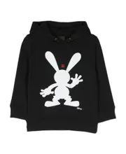 Givenchy Kids X Disney Oswald-Print Hoodie 12Y,10Y Black