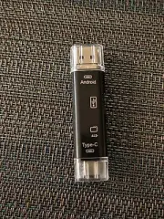 1PC 6 In 1 Flash TF SD Card Reader, USB Type C MicroUSB Adapter, Portable 3...