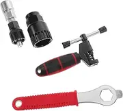 Abaodam 1 Set Multi Function Bike Repair Tool Kit Crank Puller Shaft Remover Portable Lightweight Bicycle Wrench Universally Compatible for Quick Repairs