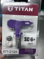 Titan Wagner 671-212 5000 PSI SC-6+ Synergy Fine Finish Tip NEW 671-212A