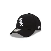 Chicago White Sox Black with Official Team Colours Logo 9FORTY A-Frame Snapback