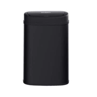 Sensor Bin 50L Motion Rubbish Trash Can Auto Touch Free Kitchen Black