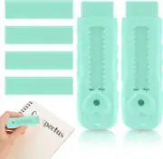 Sliding Retractable Pencil Eraser Push-Pull Rubber Eraser and 4 PCS Refill Erase