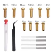 Creativity® 1.75mm Volcano Nozzle Cleaning Needle Anti-static Tweezers Set fits Sidewinder X1 for 3D Printer Yellow