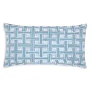 John Robshaw Vedika Light Indigo Bolster Decorative Pillow