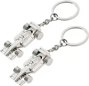 VGOL 2pcs F1 Racing Car Keyrings Metal Formula 1 Racing Car Keychain Car Key Chain Handbag Charm Birthday Thanksgiving Special Present for Friends Family Lover