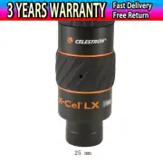 Original X-CEL LX 25mm Telescope Eyepiece 1.25" Barrel Moon Planet Observation