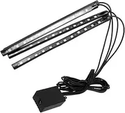SOESFOUFU Car Footrest Led Lights 4 Activated Lights for Interior Decor Remote Controlled