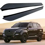 All Black Running Board fits for SsangYong G4 Rexton 2018-24 Side Step Nerf Bar