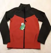 Mountain Warehouse M(10-12)Boys Full Zip Softshell Jacket Gray /Red NWT