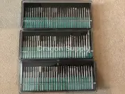 90pc Diamond Burr Bits Set For Rotary Grinding Cutting Tool Grit 80/240/600