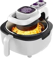 Air Fryer, Stainless Steel Air Fryers Oven Oilless Cooker, Preheat and Reheat, Nonstick Detachable Fry Basket, Dishwasher Safe, LED Touch Screen