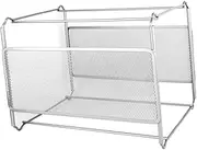 WOFASHPURET Modern Design File Rack Metal Desktop Storage Document Organizer A4 File Stand Random Color