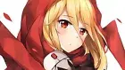 Anime red eyes overlord blonde girl evileye Playmat Gaming Mat