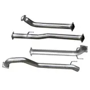Hulk 4X4 Exhaust Kit to suit Toyota Hi-Lux D4D Dpf Bak 2.8L 8/2015>No Muffler Gun Ser 3" St/Stl - HU4945NM