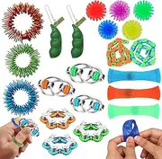 Anti-Stress Toy Set, 21 Pieces Fidget Toys, Skills Set for Adults and Children, ADHD Toy, Tuning Toys, Stress Relief and Concentration Promotion