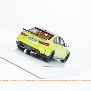 Tsm 1:43 BMW AC Schnitzer M3 Competition (G80) 聖保羅黃汽車模型玩具 TS
