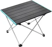 Roll Up Camping Table | Foldable Portable Picnic Camp Table | Aluminum Camp Beach Furniture with Carrying Bag for Outdoor Parties Wedding BBQ Camping