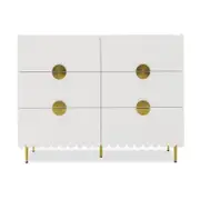 Venroy 120cm Eight Drawer Lowboy - White