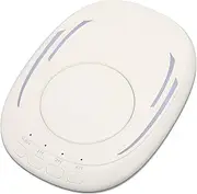 Mouse Jiggler, USB Portable Ultra Slim Mouse Mover, Undetectable LED Light Mouse Shaker, Driver Free Mouse Shaker for Computer Laptop Awakening, Keeps PC Laptop Active (White)