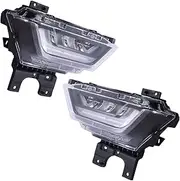 Full LED Fog Light Compatible With Ford F150 2021-2022, Left Driver and Right Passenger Side Front Fog Lamps OEM Fog Daytime Light (Pair of Fog Light)(Pair of Fog Light)