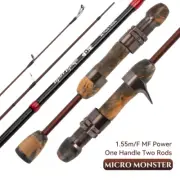 1.55m 2and 3 Section Casting Spinning Fishing Rod Guide Power Travel Stream Pole