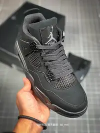 在飛比找Yahoo!奇摩拍賣優惠-耐吉 Nike Air Jordan 4 Retro 黑武士