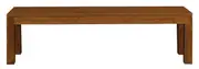 Large Tilda Solid Mahogany Bench (Light Pecan)