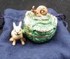 Estee Lauder Solid Perfume White Linen Garden Rabbit Strongwater Compact- NEW!!