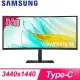 Samsung 三星 S34C652UAC 34型 ViewFinity S6 Ultra WQHD 曲面螢幕