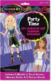 Scratch Art Scratchin Fashion Dance Club Fun Kit