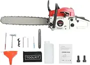 SamFansar 20 Inch Gas Chainsaw, 58CC Gas-powered Chainsaws, 2-Cycle Handheld Cordless Petrol Chain Saw, Gasoline- Chain Saw for Forest Cutting Trees, Wood 20Inch