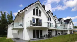 Terraced house harbor flair at the Plauer See, Plau am See