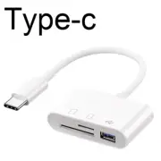 3 in 1 Adapter Type-C, Tf, Cf, Sd, Memory Card Reader, Recorder, Compact Flash U