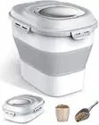 30-35 Lbs Dog Food Storage Container Collapsible Dog Food Container with Airtigh