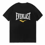 現貨 EVERLAST BOXING LOGO T 恤男式女式 O 領印花 T 恤原宿街頭服飾連帽衫 POP Y2K 上